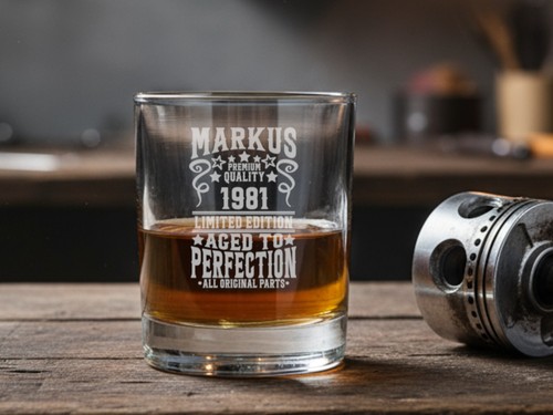 Whiskyglas mit name - whiskyglas,