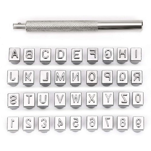 Stempelset mit großbuchstaben - mit,