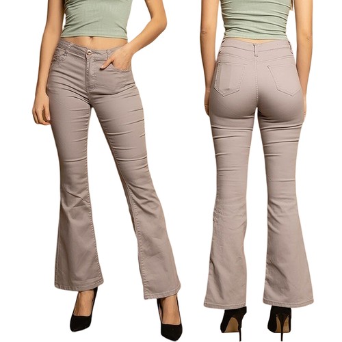 Damen bootcut hose - bootcut, hüfthose
