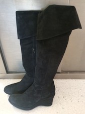 Pino Convertini luxuriöse Overknee Stiefel mit Absatz Gr. 38 NP ~ 399.- € neuw.