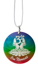 Halskette namaste muschel - "om,