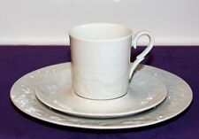 Langenthal Suisse Kaffeegedeck 3-teilig Elegance? weiß m. Reliefrand