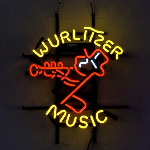 Wurlitzer music 43cm glas - wurlitzer,