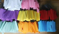 8 Farben dicke! PVC 250 Hängeetiketten Draht Etiketten Kunststoff Preisschilder