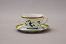 Hermes Toucans Teetasse Tasse mit Untertasse GUT