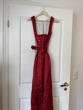 Rotes satin dirndl super - rotes,