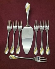 Wmf Charme Gold 7 Kuchengabeln 1 Tortenheber 