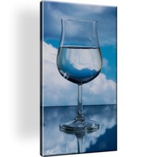 Wein Glas Wolken Bild Bilder Leinwand Keilrahmen Wandbild Kunstdruck