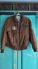 Piloten Jacke Herren Vera Pelle echt Leder Gr.52(XL) braun Topzustand