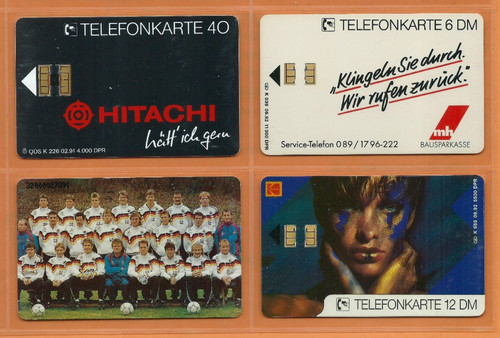 Verschiedene telefonkarten - 4, k-telefonkarten