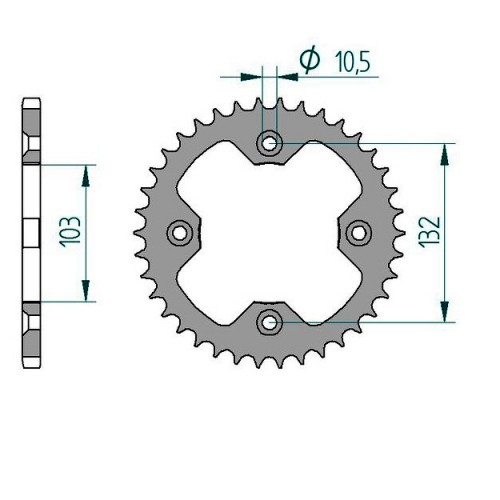 Stahl kettenrad für ktm - stahl, sx