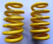 2 x Westfalia Schraubenfeder Feder gelb 1200 kg für PKW Anhänger Stahlfeder