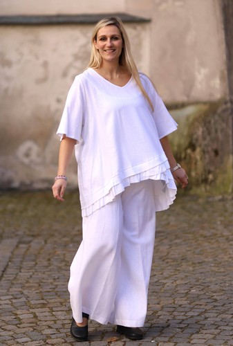 Sophia lagenlook linen tunic - -,