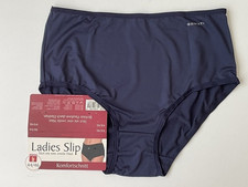 Microfaser Ladies Slip Maxislip Höschen  Gr. 44/46 in dunkelblau