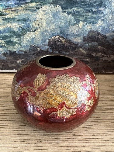 Antike messing vase - messing,