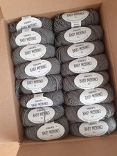 Wolle / Drops Garnstudio Baby Merino / Farbe 19 grau / 750 g / neu