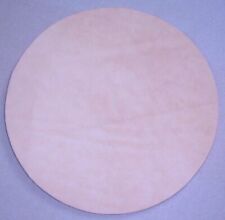 2 x Echt Leder Mauspad natur auch als exklusive Leder Untersetzer groß rund XL