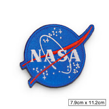 Blau NASA Gestickt Hook & Loop