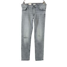 Qs By S.Oliver Pete Herren Grau Mid-Rise Regular Straight Fit Jeans Größe W32