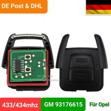 Schlüssel Fernbedienung Funk 433MHz für Opel Zafira Vectra Omega Astra BJ 98-05