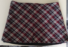 Minirock kariert, Reißverschluß, unterfüttert