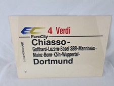 Zuglaufschild EC EuroCity 4