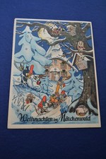 alter Weihnachtskalender Adventskalender Weihnachten im Märchenland Zwerge