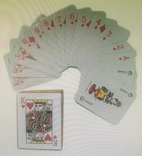 Mini-Spielkarten Romme 52 + 2