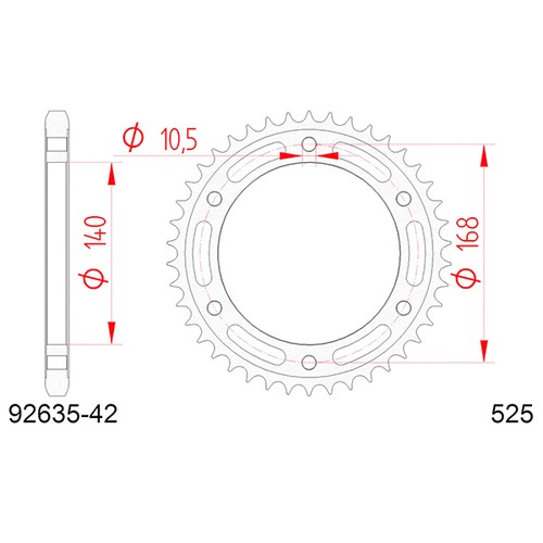 Afam stahlkrone p525 z42 - -,