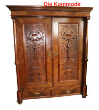 Alter Schrank Prunkmöbel Gründerzeit Anrichte Nussbaum traumhaft schön zerlegbar