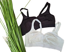 Petite Fleur BH T-Shirt-Bh 2er Set schwarz weiß ohne Bügel (816) NEU