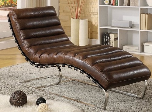 Chaise echtleder vintage - vintage, leder