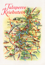 Ansichtskarte talsperre - ansichtskarte,