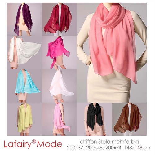 Chiffon stola schal - chiffon, tuch