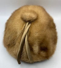 Mitzi Lorenz Vintage Nerz Pelz und Satin Hut 50er Jahre Modell Made in England