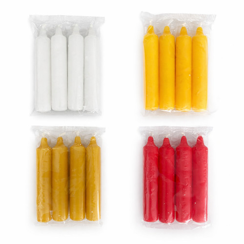Adventskerzen 4er set - 4er, rot