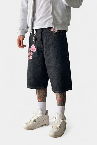 Herren baggy jeans shorts - baggy,