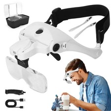 Profi LED Stirnlupe Kopflupe