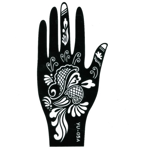 Henna tattoo schablone hand - henna,
