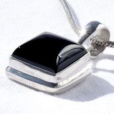  ON03 ONYX SILBER 925 20mm Anhänger f. Ketten u. Armband silver 925 w. VIDEO 