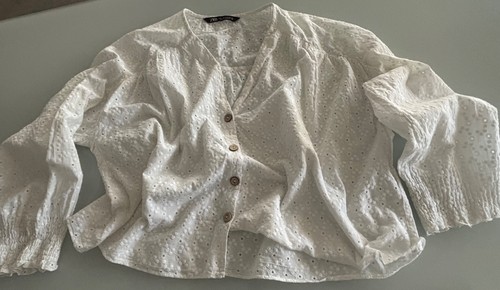 Zara bluse stickerei - zara,,