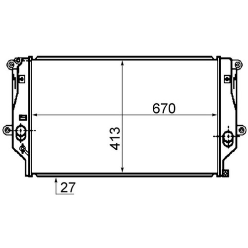 Kühler motorkühlung mahle - kühler,