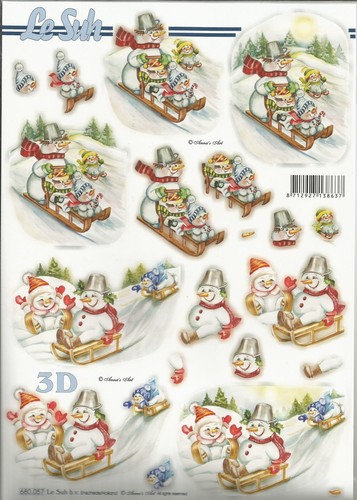Stanzbogen schneemann - ✂,