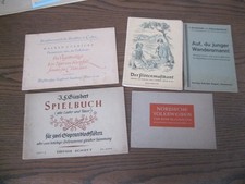 5 alte Liederbücher