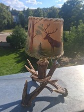 Vintage Jäger Geweih Leder