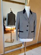 Jacke Pepita Muster schwarz weiß 80er , DDR ,VEB Dessauer Bekleid.werke Vintage