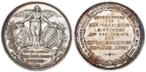 Silbermedaille hof an der - an,