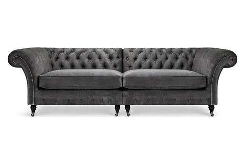 Chesterfield textil zweisitzer - chesterfield,