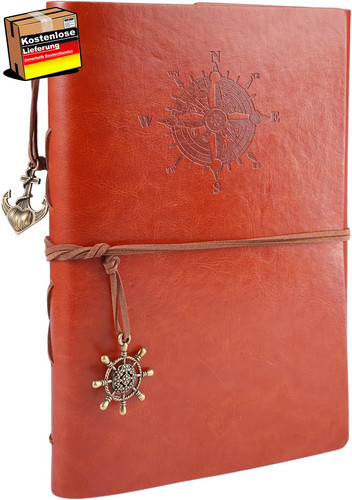 Leder notizbuch - a5, leder-notizbuch