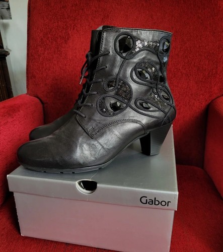 Gabor echt leder stiefeletten - echt,
